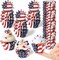 200Pcs July 4th American Flag Cupcake Liners(Blue,red,white)